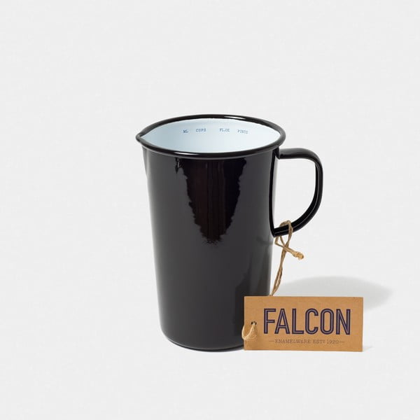 Ulcior smălțuit Falcon Enamelware DoublePint, 1,137 l, negru