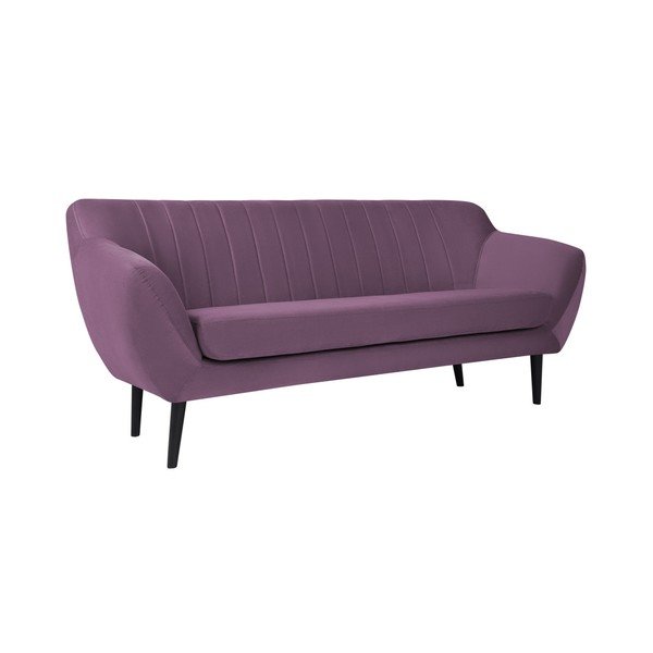 Canapea cu 2 locuri și picioare negre Mazzini Sofas Toscane, mov-image-2