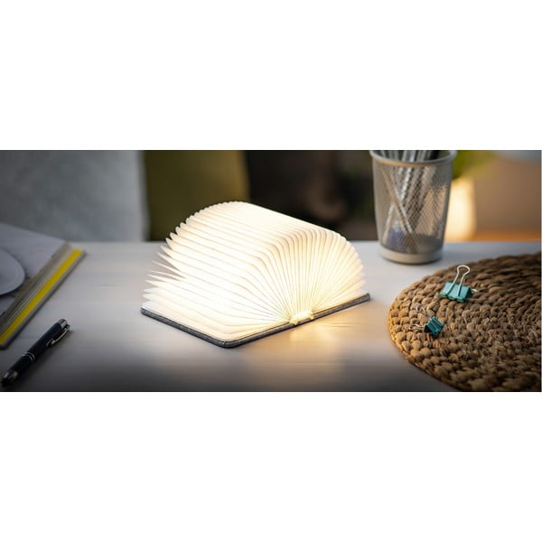 Decorațiune luminoasă gri cu USB Booklight – Gingko-image-3