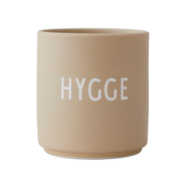 Cană bej din porțelan 300 ml Hygge – Design Letters