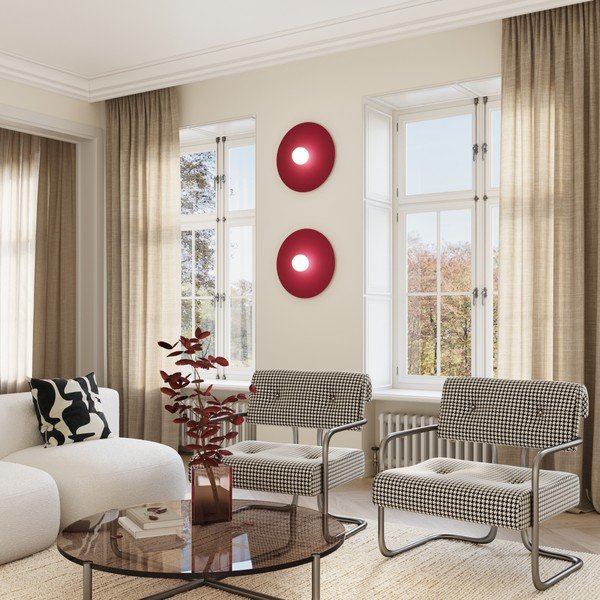 Aplică de perete taupe din metal ø 50 cm AKE – Thoro-image-4