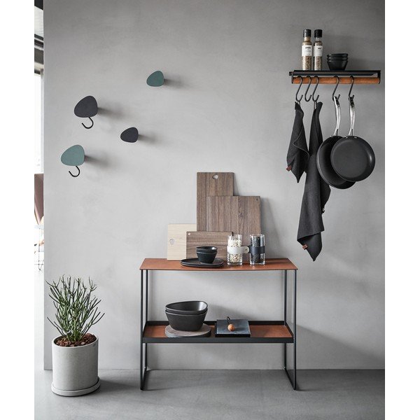 Masă consolă maro coniac din metal 29x78 cm Bull – LIND DNA-image-1