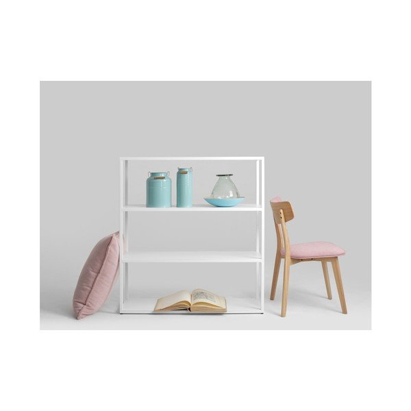 Bibliotecă CustomForm Hyller, 100 x 110 cm, alb-image-2
