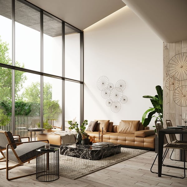 Plafonieră neagră ø 60 cm Soho – Sollux-image-3