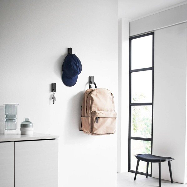 Cârlige negre 3 buc. de montat pe perete din metal Tower – YAMAZAKI-image-4