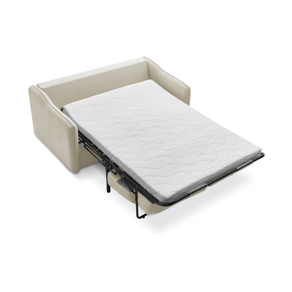 Canapea bej pentru dormitul zilnic/extensibilă 178 cm Lenny – Bobochic Paris-image-4