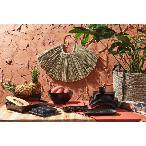 Bol negru din gresie ø 26 cm Ingrid – Côté Table-image-1