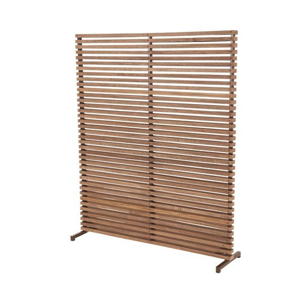 Paravan pentru balcon în culoare naturală din lemn/metal 153x185 cm - Hartman