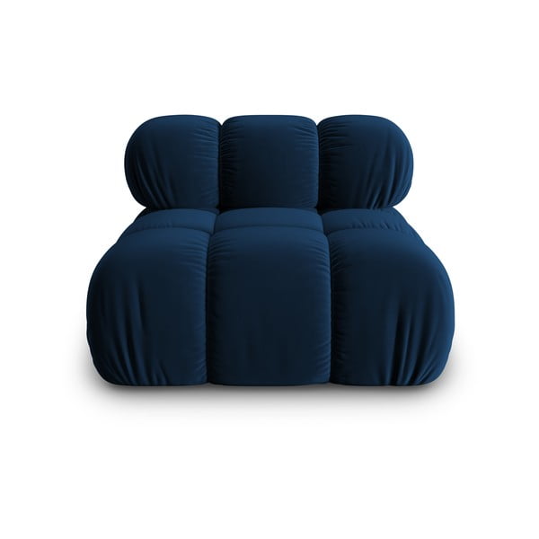Modul pentru canapea albastru cu tapițerie din catifea (de mijloc) Bellis – Micadoni Home