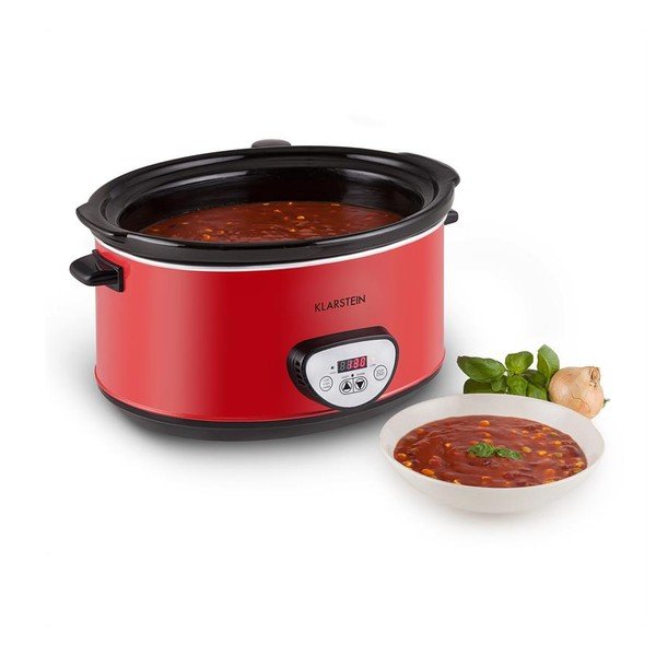 Slow cooker Klarstein Bankett, 6,5 l, roșu-image-3