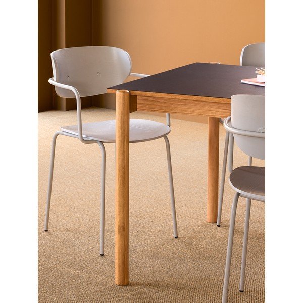 Masă de dining din lemn de stejar 107x190 cm Oblique – Hübsch-image-1