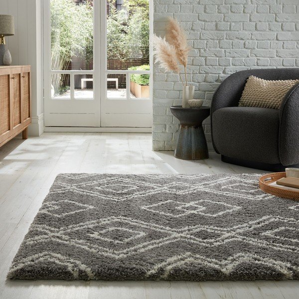 Covor gri 120x170 cm Atlas Berber – Flair Rugs-image-1