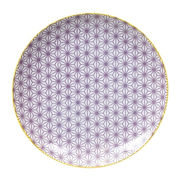 Farfurie din porțelan Tokyo Design Studio Star, ⌀ 25,7 cm, mov