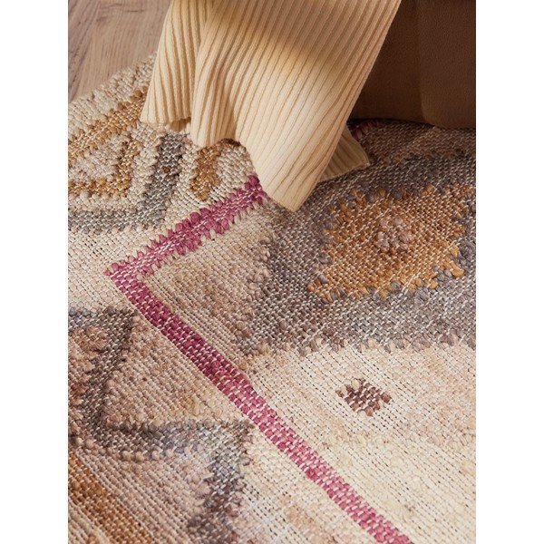 Covor tip traversă crem țesut manual din iută 80x200 cm Roya Imani – Elle Decoration-image-4