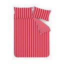 Lenjerie de pat roșie/roz pentru pat dublu cu 3 piese 200x200 cm Stripe Tease – Sassy B