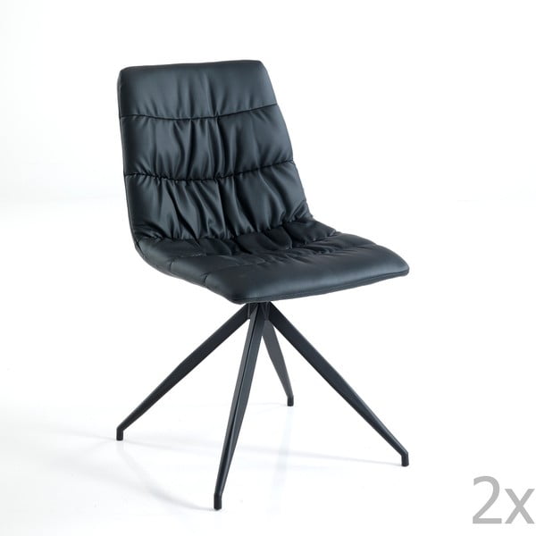 Set 2 scaune Tomasucci Chiara, negru 