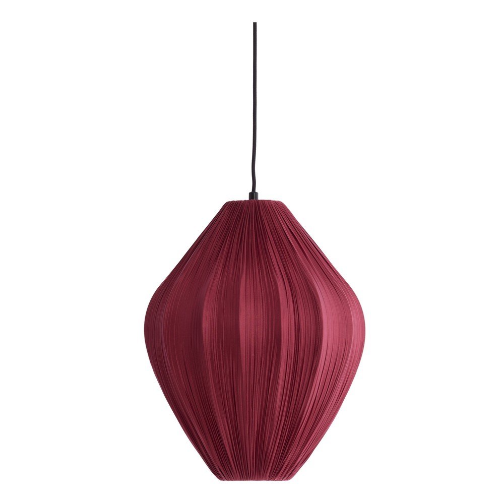 Lustră burgundy cu abajur textil ø 12 cm Verita – Light &amp; Living