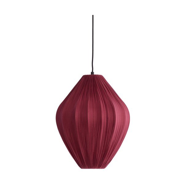 Lustră burgundy cu abajur textil ø 12 cm Verita – Light & Living