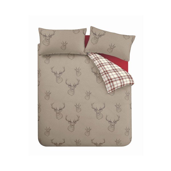 Lenjerie de pat Catherine Lansfield Stag Multi, 135 x 200 cm-image-2