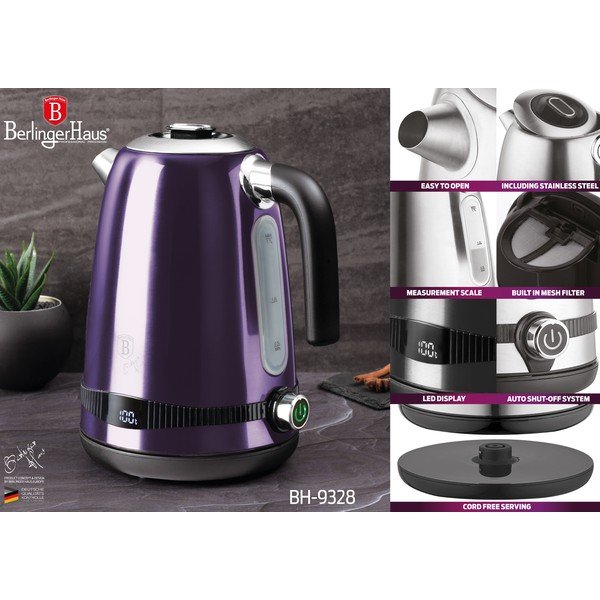 Ceainic electric violet de 1,7 l Purple Metallic Line - BerlingerHaus-image-3