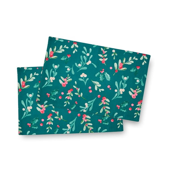 Suporturi pentru farfurii 4 buc. din material textil 30x46 cm Holly and Mistletoe – Catherine Lansfield-image-2