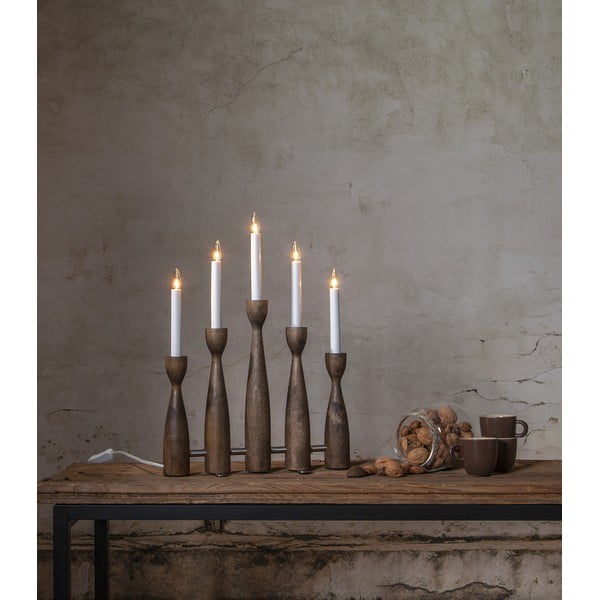 Decorațiune luminoasă de Crăciun în culoare naturală închisă cu alimentare la priză Midja 2.0 – Star Trading-image-2