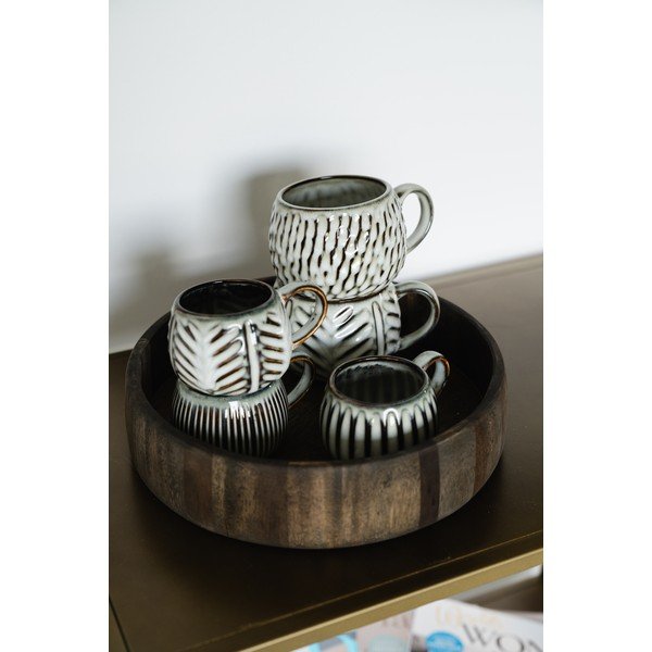 Ceașcă maro/bej din gresie ceramică 200 ml Arto – S|P Collection-image-1