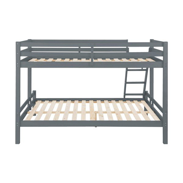 Pat supraetajat din lemn de pin Støraa Alpi23, gri-image-2