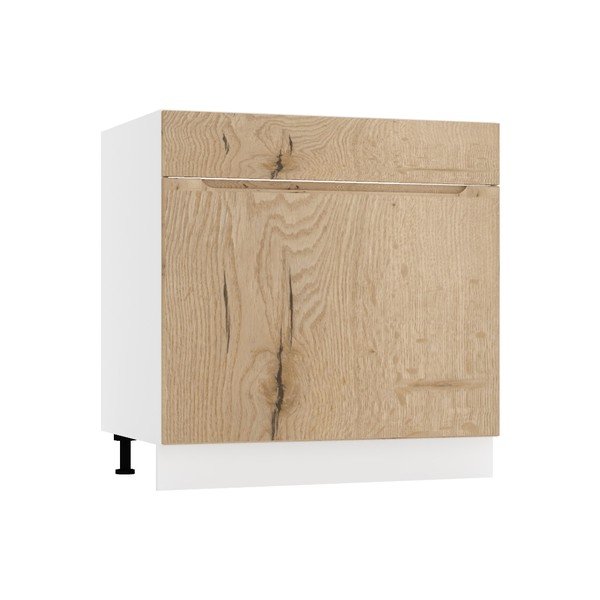 Dulap de bucătărie tip bază sub chiuvetă (lățime 80 cm) Nico – STOLKAR