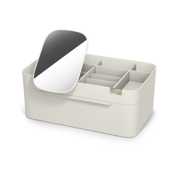 Organizator de baie bej pentru cosmetice din plastic Viva – Joseph Joseph