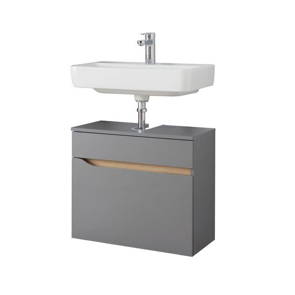 Dulap gri sub chiuvetă 60x53 cm Set 357 - Pelipal-image-4