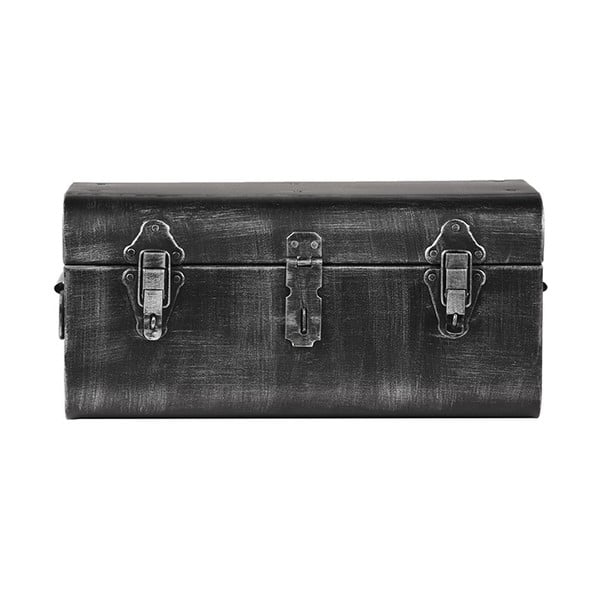 Cufăr decorativ pentru depozitare, din metal LABEL51, lungime 47 cm-image-3