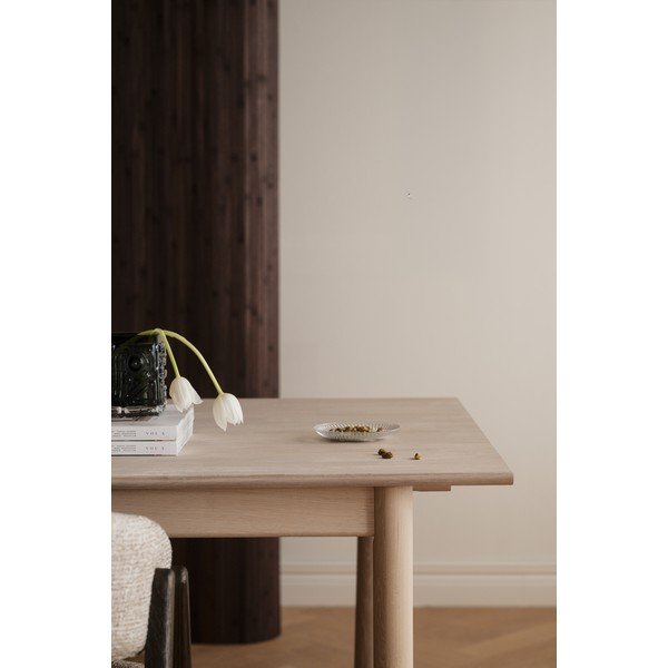 Masă de dining extensibilă din lemn de stejar 90x205 cm Derrymore – Rowico-image-3