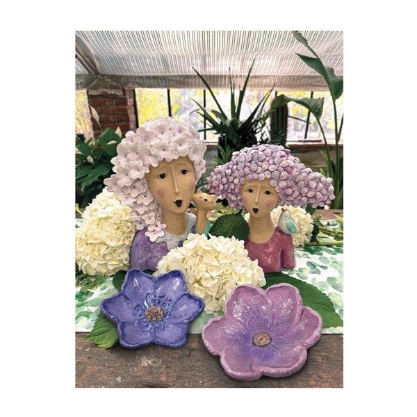 Tavă decorativă din polirășină ø 26 cm Flora – Brandani-image-1