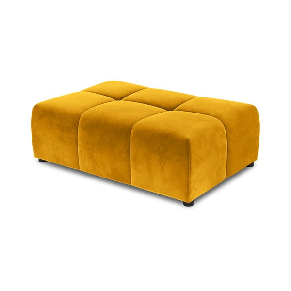Modul pentru canapea galben cu tapițerie din catifea Rome Velvet - Cosmopolitan Design
