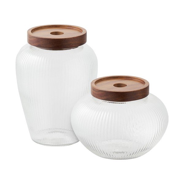 Recipiente 2 buc. din sticlă Maya – House Nordic