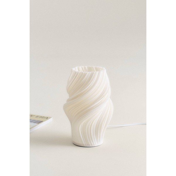 Veioză albă din plastic (înălțime 27 cm) Calais – Jotex-image-3