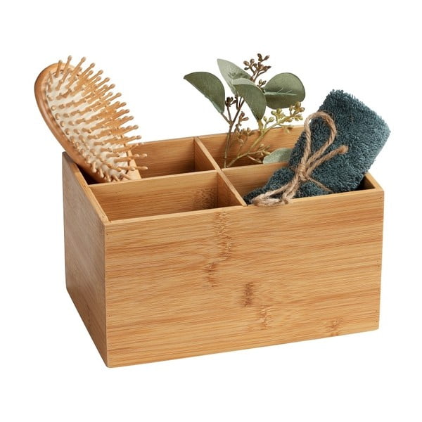 Organizator din bambus pentru baie cu 4 compartimente Wenko Terra-image-1