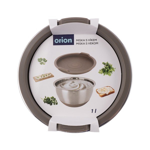 Bol argintiu din oțel inoxidabil ø 16 cm Beige – Orion-image-3