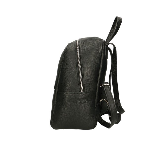 Rucsac negru din piele Chicca Borse-image-3