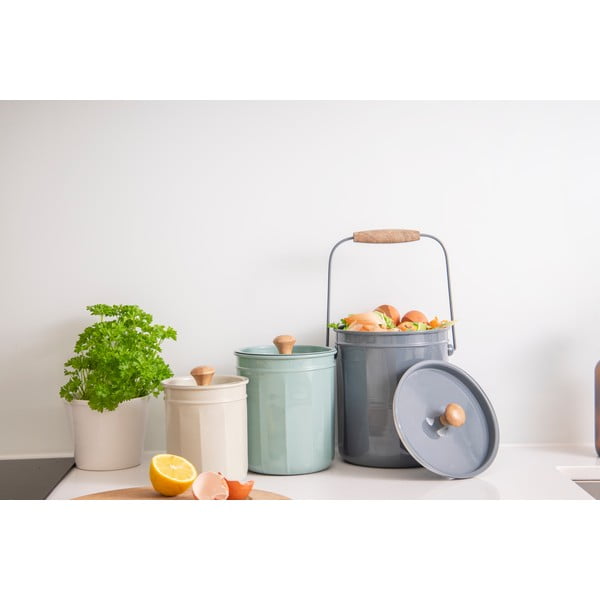 Containere din oțel pentru deșeuri compostabile în set de 3 - Kitchen Craft-image-2