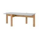 Măsuță de cafea în culoare naturală cu blat din sticlă 55x105 cm Kob – noo.ma