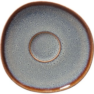 Farfurie din gresie ceramică Villeroy & Boch Like Lave, 15,5 x 15 cm, gri - maro
