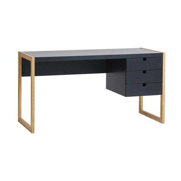 Birou Marckeric Square, 140 x 75 cm, gri antracit-image-2