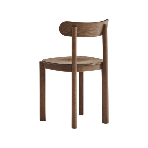 Scaun de dining în culoare naturală închisă cu aspect de lemn de frasin Nara – Teulat-image-4