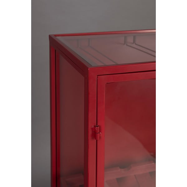 Dulap vinotecă roșu din metal număr de sticle 10, 65x103x35 cm Mori – Dutchbone-image-3