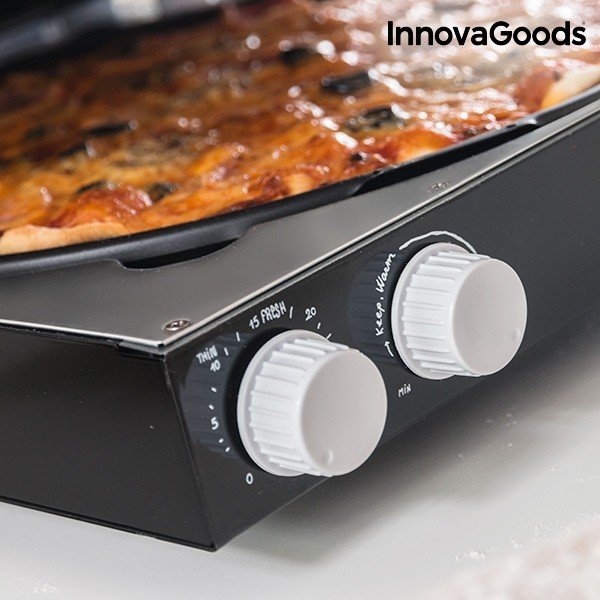 Aparat electric pentru pizza și carte de bucate, InnovaGoods, putere 1200W-image-4