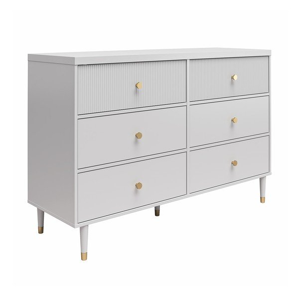 Comodă gri joasă 138x93 cm Elizabeth – CosmoLiving by Cosmopolitan-image-2