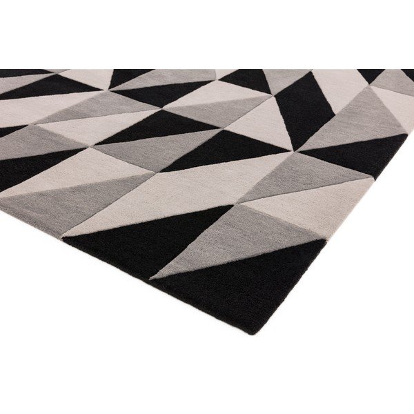 Covor Asiatic Carpets Flag, 160 x 230 cm, gri-negru-image-3