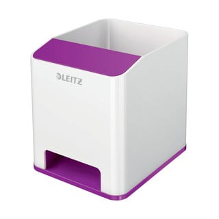 Suport de creioane Leitz WOW, alb-violet